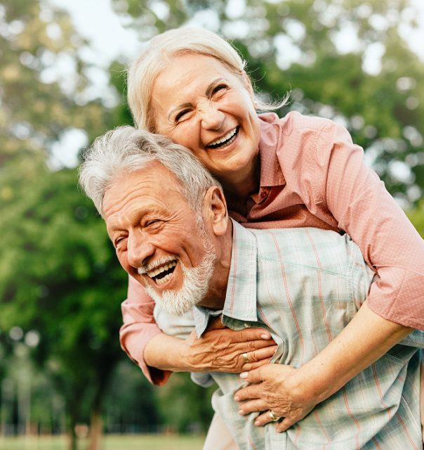 couple smiling