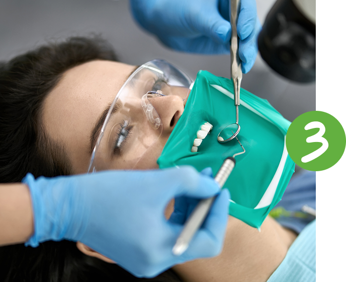 isolation of treatment area